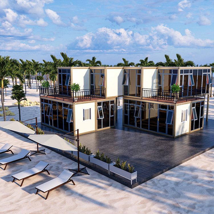海滨沙滩集装箱酒店创意设计会吸引到你吗？